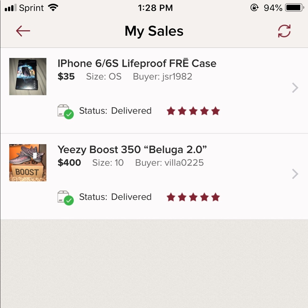 Proof of sales!!!!